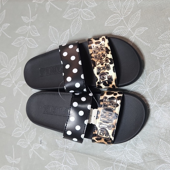 Pink Victoria Seceret Sliders - Picture 1 of 6